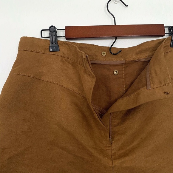 H&M Brown Suede Button Front Mini Skirt - Picture 7 of 8